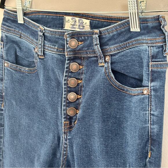 We the free Free People Palo Alto Boot Cut Button Fly Jeans Boho Western Size 28 - Picture 5 of 9